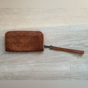 Elegant Brown Woven Wallet